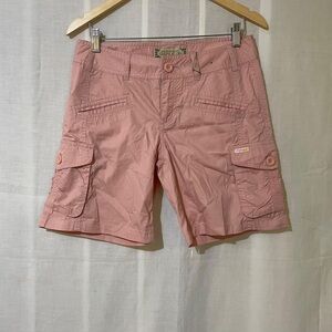 Omphalos Royal Luxe Pink Cargo Shorts Women’s Size S